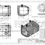 Hydraulisäiliö 300L 590x630x950 - 590x630x950
